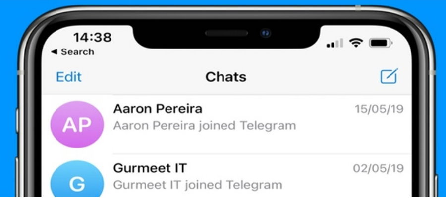 نمایش دو پیام جوین شدن در تلگرام