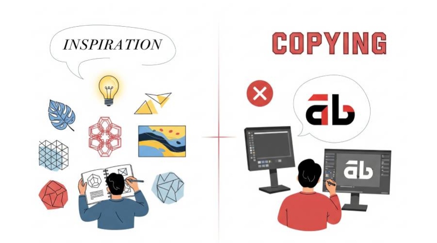 تفاوت الهام گرفتن و كپی كردن در طراحی لوگو